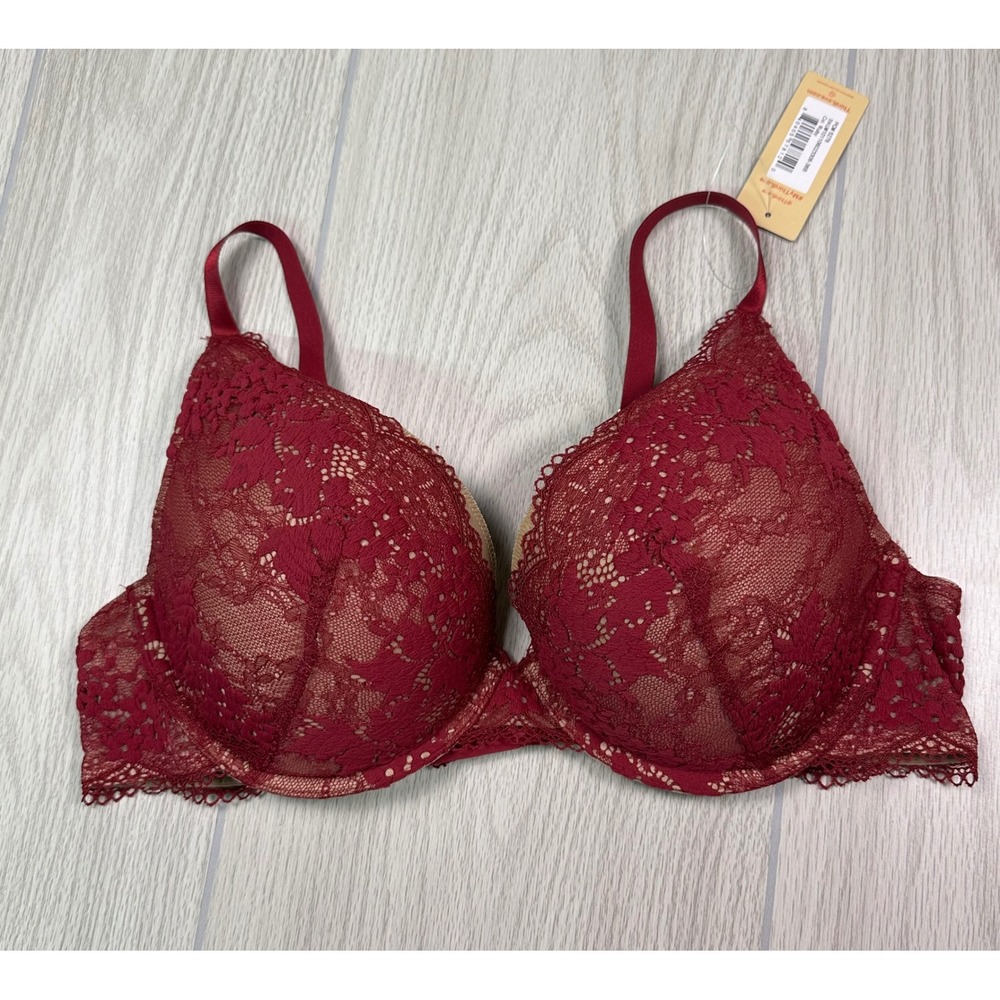 Third Love 38B Ruby Lace Plunge‎ Bra NWT